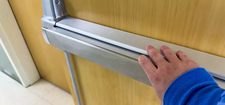 Installing a Push Bar on a Door El Reno